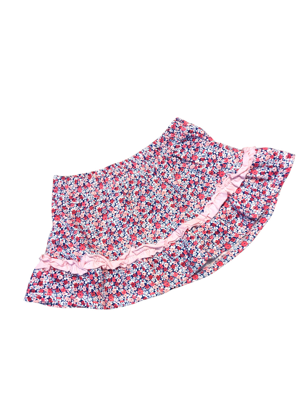 Chaps Bath Pink Floral Ruffle Skirt Baby Girl 12 Months NEW
